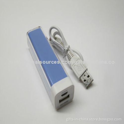 Mobile Power Bank for iPhone, CE Mark and 2,600mAh Capacity, 5.0V 1A